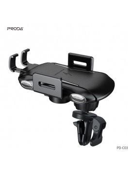 PRODA PD-C03 Fast Wireless Charging Car holder Black+Grey