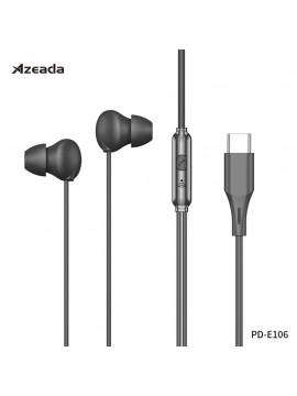 PRODA PD-E106 Aiyue in-ear sleeping wired earphone (Type-C port) black