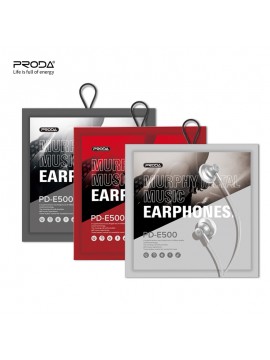 PRODA PD-E500 Murphy  Metal Music Earphone Red