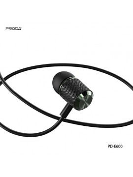 PRODA PD-E600 Yueyin Series Wired Earphone Black