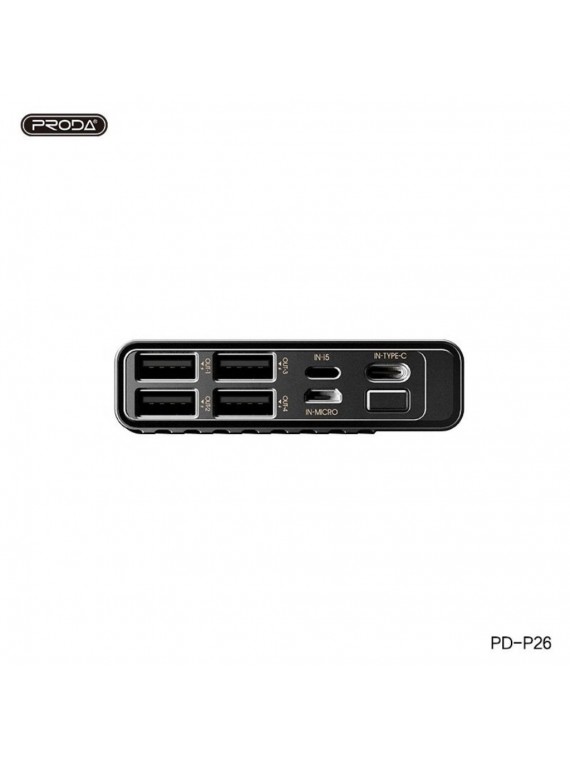 PRODA PD-P26 20000mAh 3USB Power Bank White