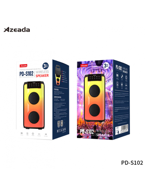 PRODA PD-S102 (Azeada) Wireless Bluetooth Speaker Black