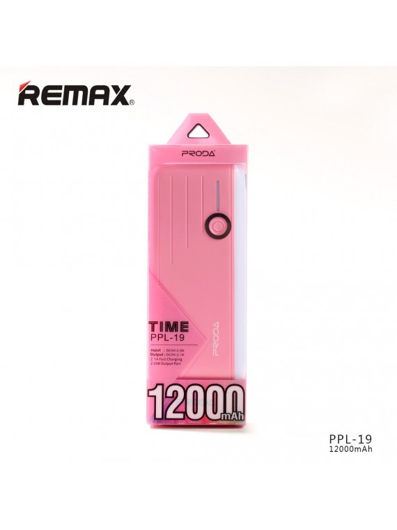 PRODA PPL-19 Time Series 12000mAh Pink