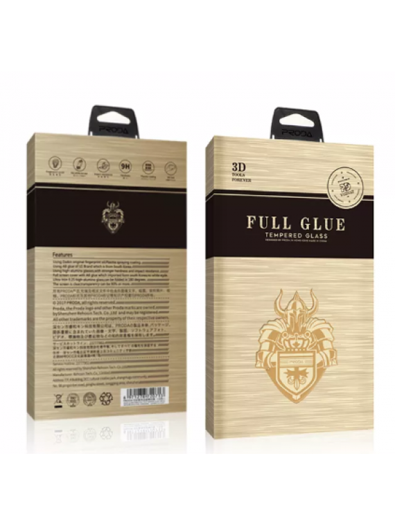 PRODA PT-002 Full Glue Tempered glass IPhone 6/6s Plus Black