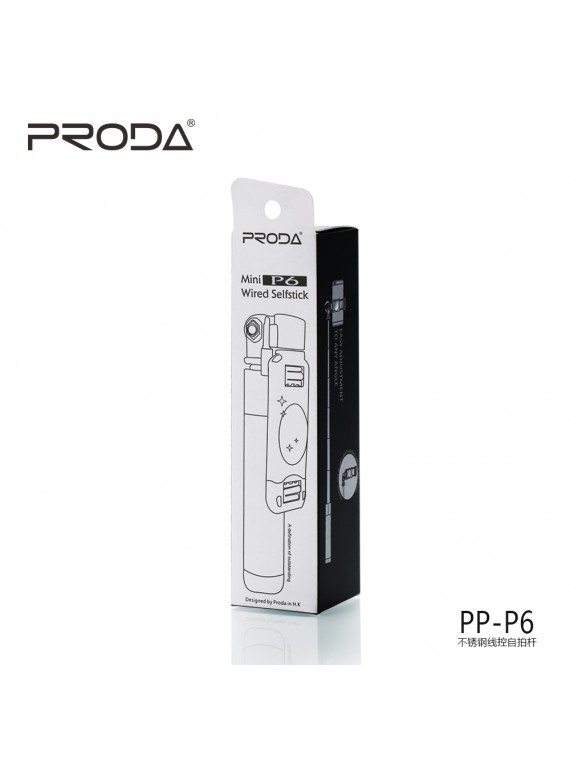 PRODA PP-P6 Selfie Stick Blue