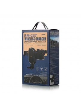 REMAX RM-C37 Wireless Charger and Car Holder Black