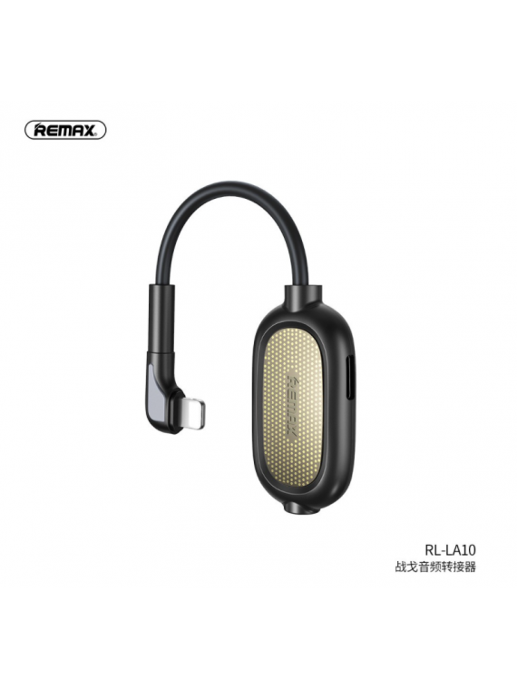 REMAX RL-LA10 Janker Series Audio Adapter Lightning Black
