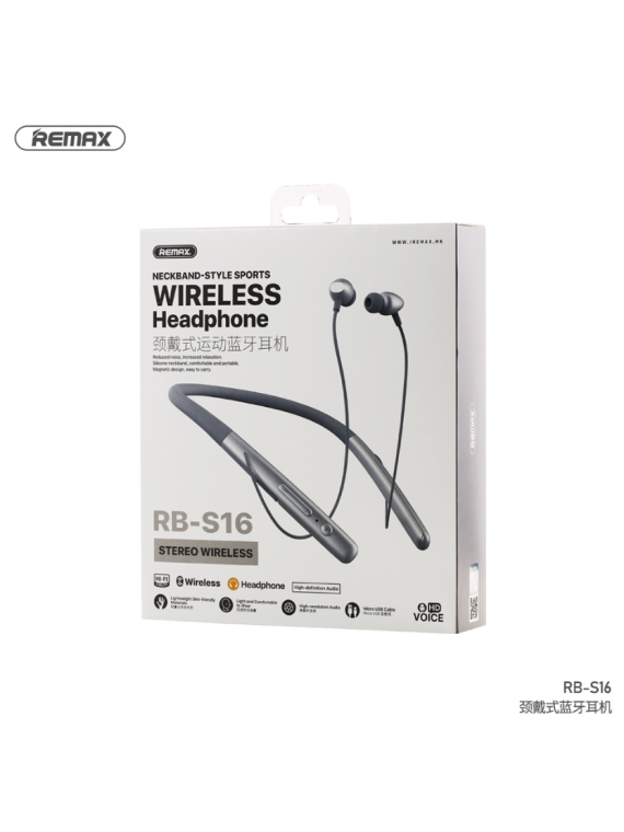 REMAX RB-S16 Sports Wireless Headphone Grey