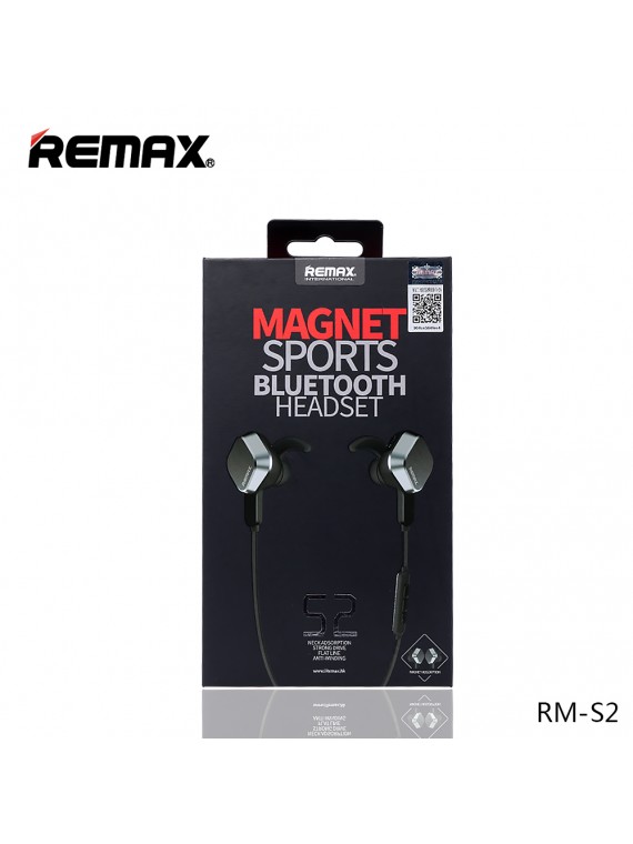 REMAX RB-S2 BT4.1 Sporty Bluetooth Earphone White/Silver
