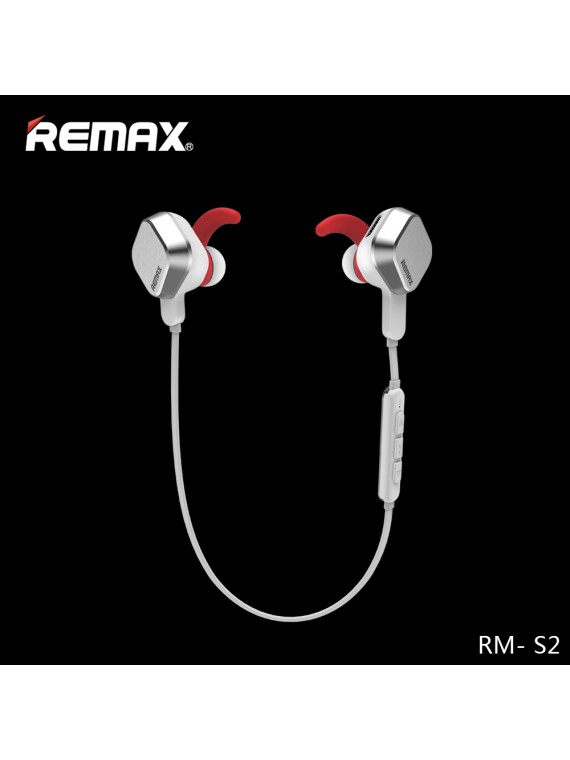 REMAX RB-S2 BT4.1 Sporty Bluetooth Earphone White/Silver
