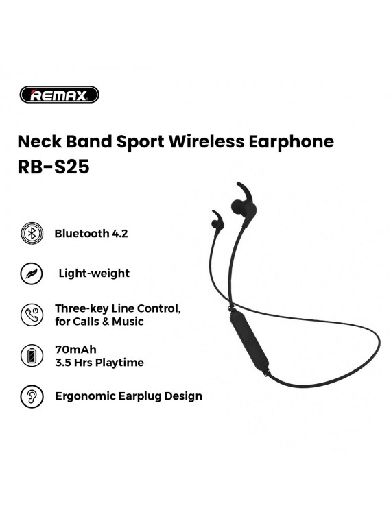 REMAX RB-S25 Wireless Sports Earphone White