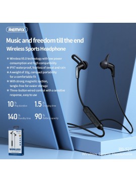 REMAX RB-S27 Wireless Sports Earphone Black