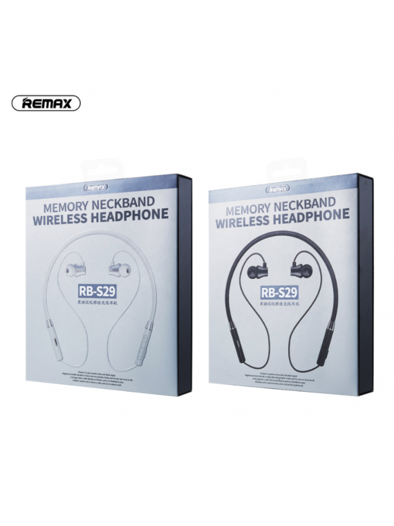 REMAX RB-S29 Memory NeckBankd Wireless Headphone Silver