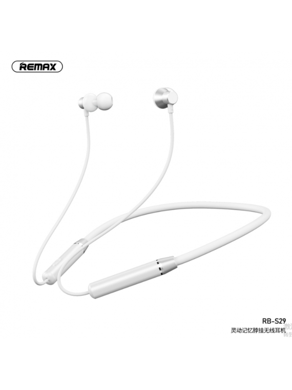 REMAX RB-S29 Memory NeckBankd Wireless Headphone Silver