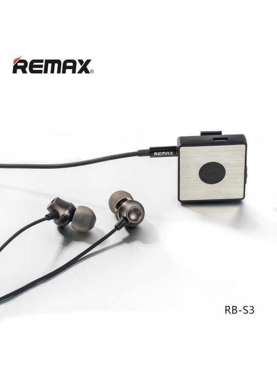 REMAX RB-S3 BT4.1 Clip-on Bluetooth Earphone Receiver Black