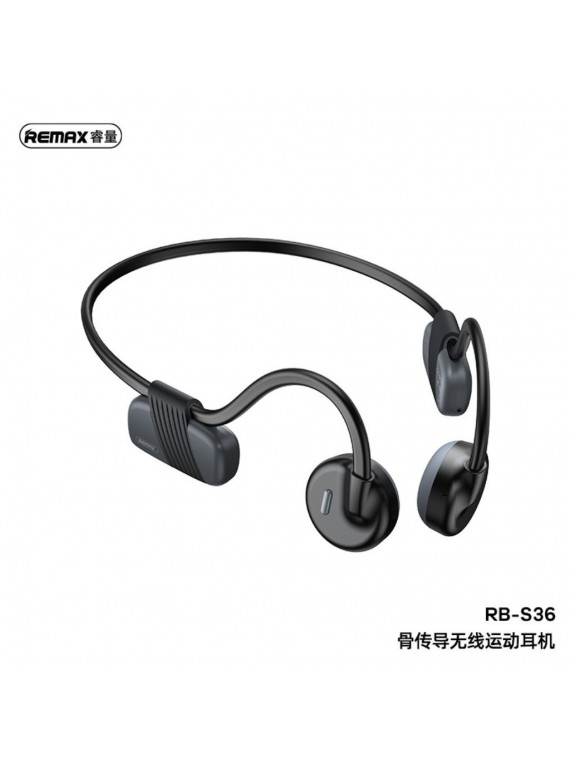 REMAX New RB-S36 Bone Conduction Wireless Headphones Black