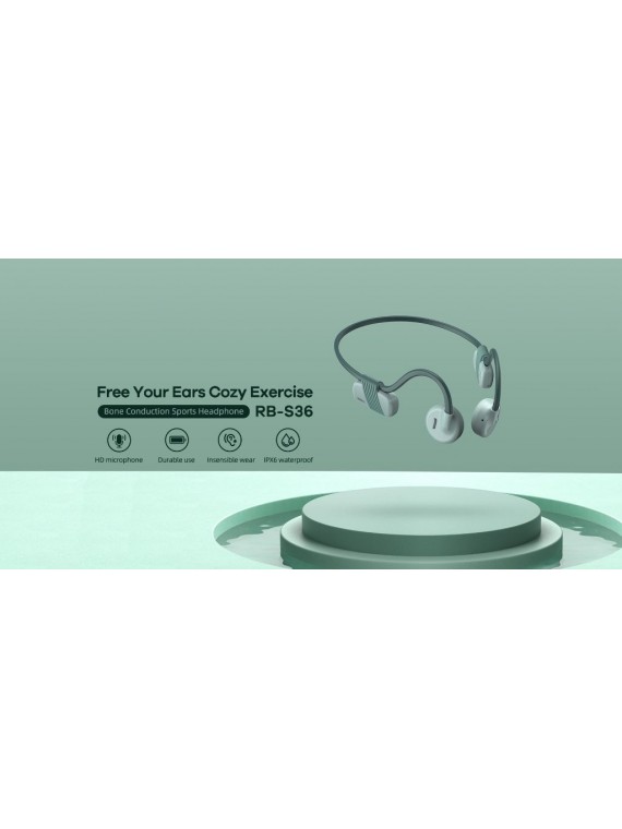 REMAX New RB-S36 Bone Conduction Wireless Headphones Black