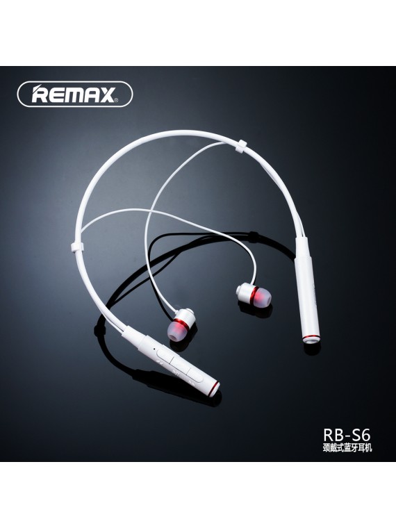 REMAX RB-S6 Neckband Bluetooth Earphone White