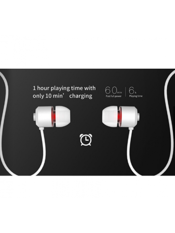 REMAX RB-S6 Neckband Bluetooth Earphone White