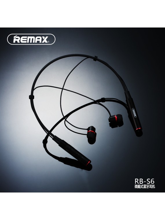 REMAX RB-S6 Neckband Bluetooth Earphone Black
