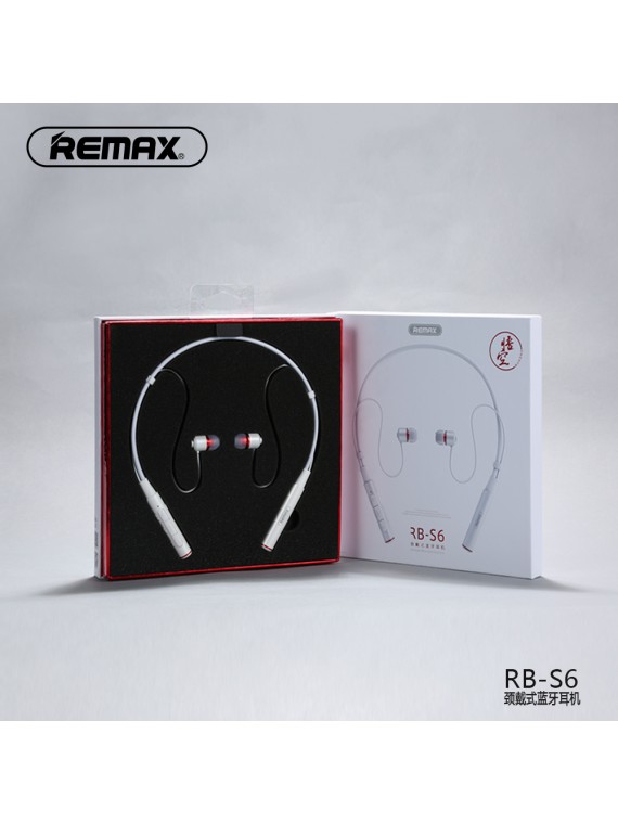 REMAX RB-S6 Neckband Bluetooth Earphone White