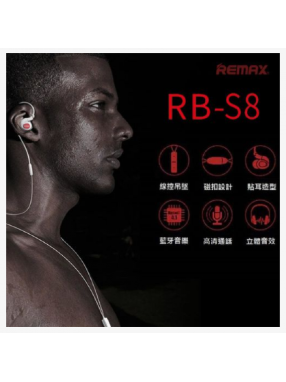 REMAX RB-S8 Sporty Bluetooth Earphone Black