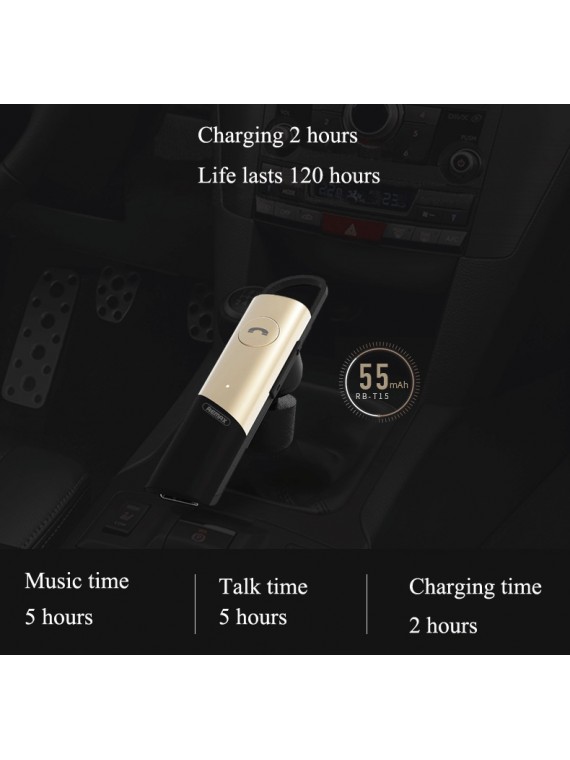 REMAX RB-T15 Bluetooth Earphone Gold