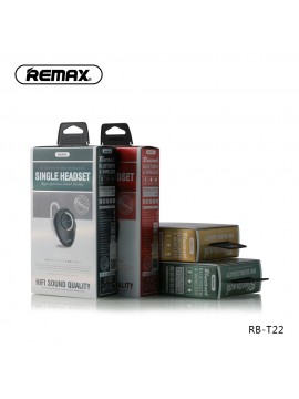 REMAX RB-T22 HIFI Sound Quality Single Headset Black