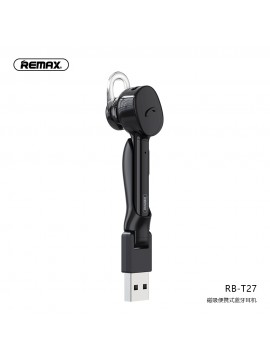 REMAX RB-T27 Portable Magnetic Wireless Headset Black