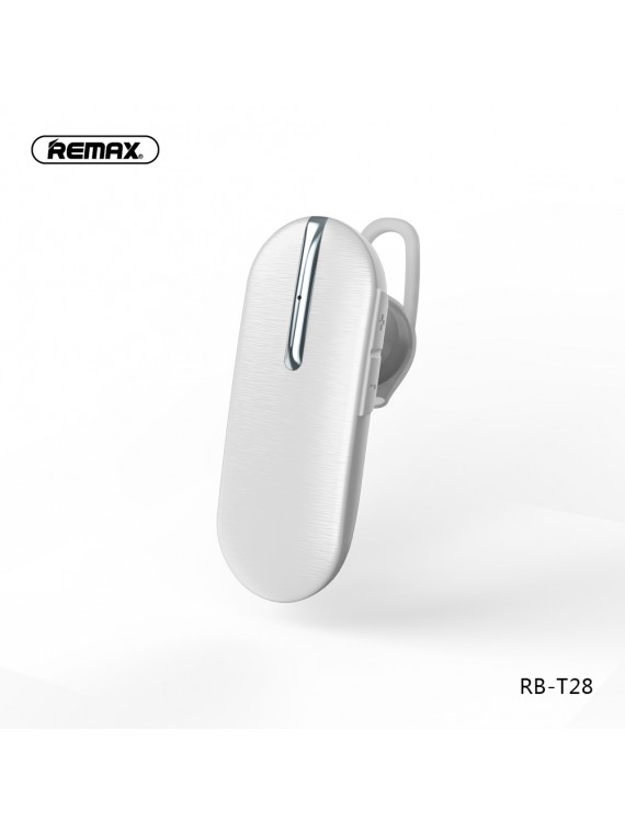 REMAX RB-T28 Portable Light Weight Wireless Headset White
