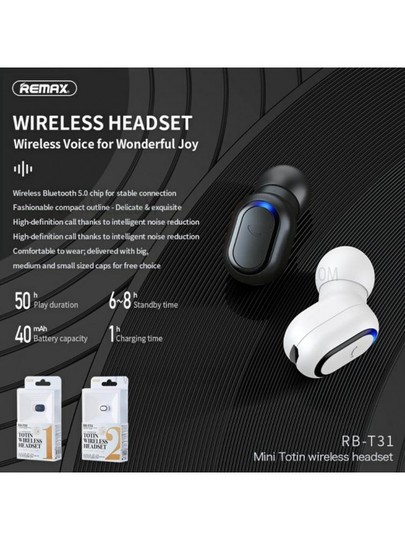 REMAX RB-T31 Totin Wireless Headset white