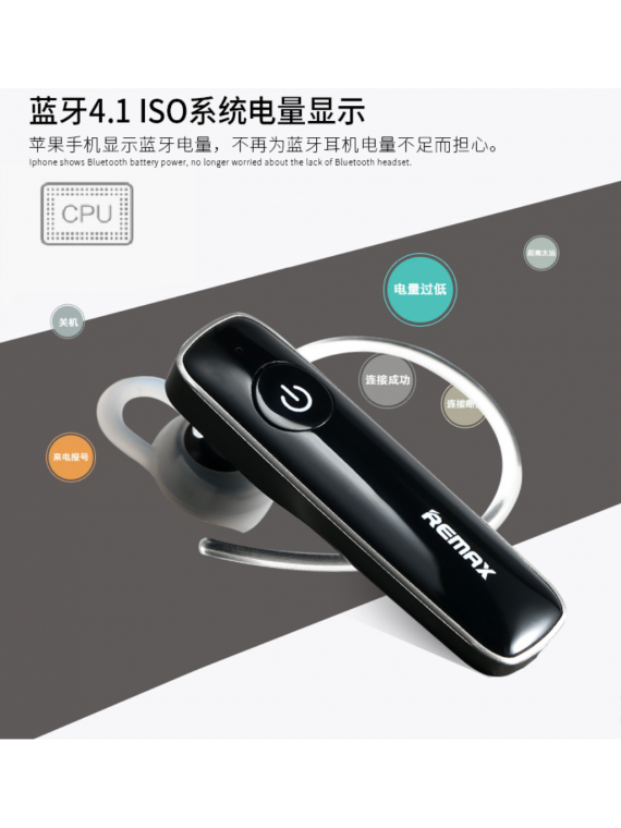 REMAX RB-T8 Bluetooth Earphone Black
