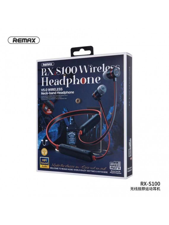 REMAX RX-S100 Neck-Band Sports Wireless Earphone Green