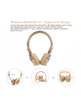 REMAX RB-200HB Bluetooth Headphone Black