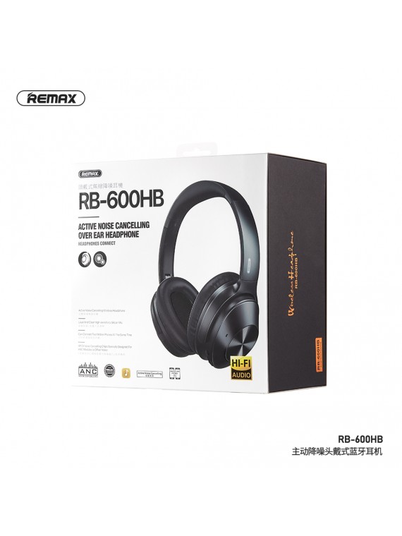 REMAX RB-600HB Noise Cancelling Headphone Black