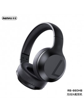 REMAX RB-660HB Multifunctional Wireless Bluetooth Headset with 3.5mm Audio Cable Black