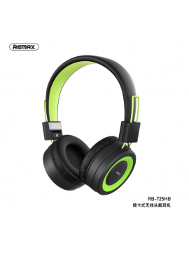 REMAX RB-725HB Wireless Headphone (support TF Card) Green