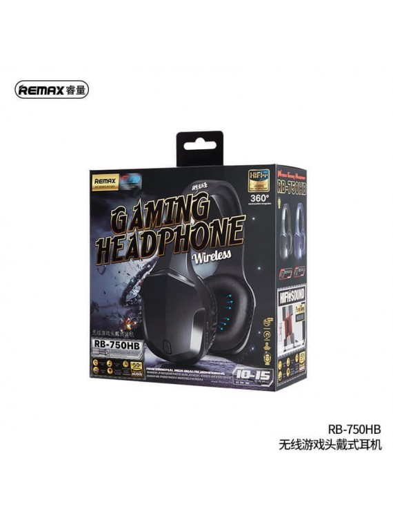 REMAX RB-750HB Wireless EDR Gaming Headphone Blue