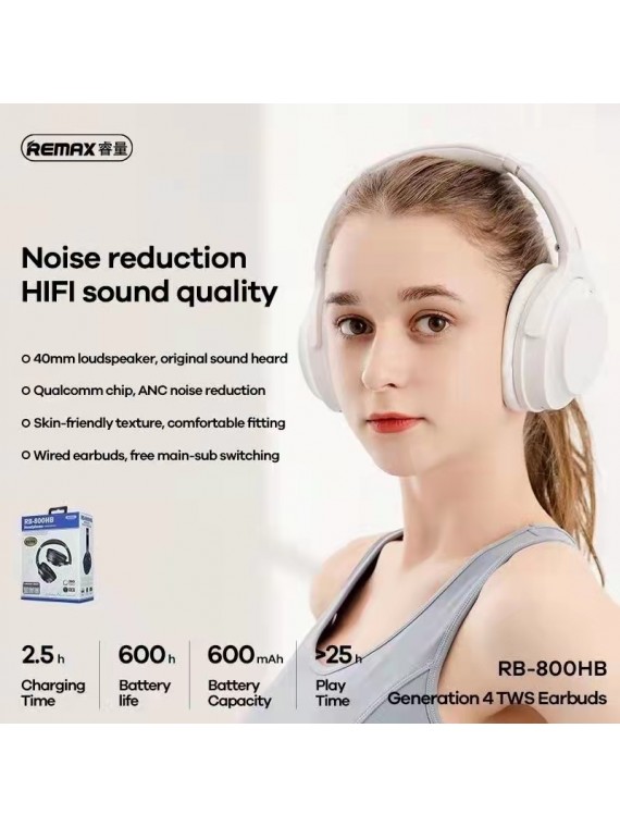 REMAX RB-800HB Wireless Active Noice Cancellation black