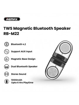 REMAX RB-M22 TWS Bluetooth Magnetic Speaker Brown
