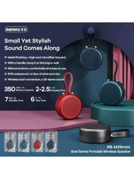 REMAX RB-M39 MINI Bole Portable Wireless Speaker Grey