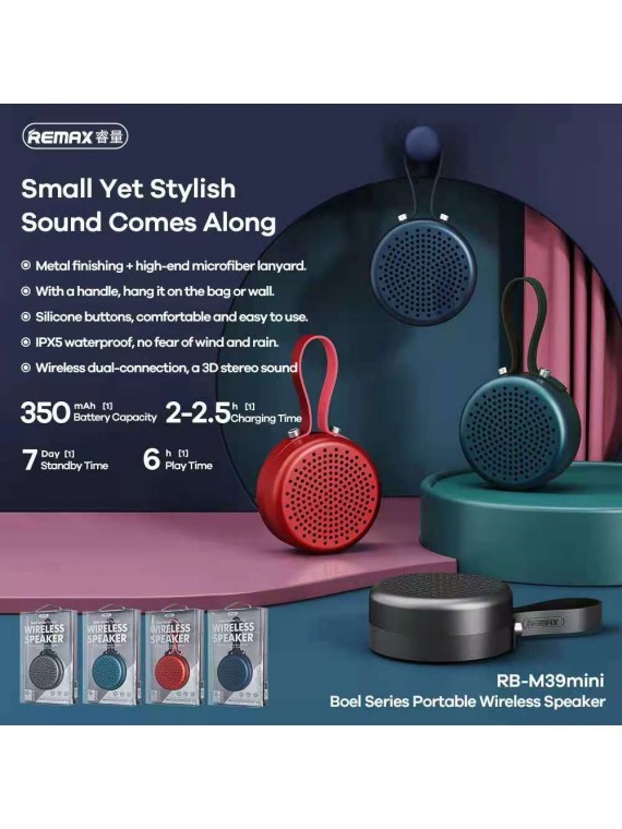 REMAX RB-M39 MINI Bole Portable Wireless Speaker Grey