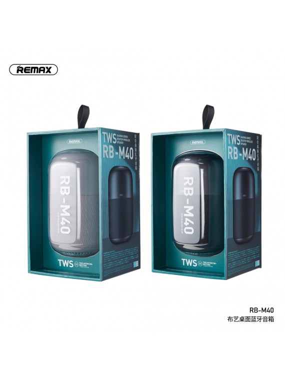 REMAX RB-M40 TWS Fabric desktop Bluetooth Speaker Grey