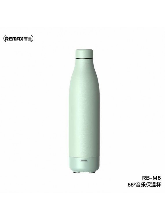 REMAX RB-M5 66° Music Vacuum Flask speaker green
