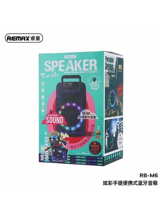 REMAX NEW RB-M6 Dynamic Bluetooth Speaker Black