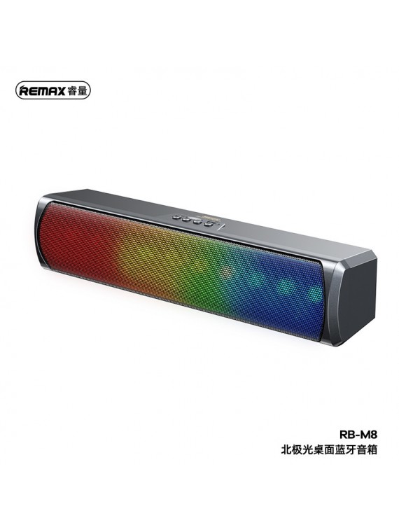 REMAX RB-M8 New Streamers Series Portable Wireless Speaker Grey