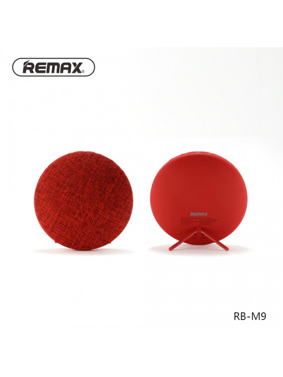 REMAX RB-M9 Fabric Ultra Thin Portable Bluetooth Speaker Red