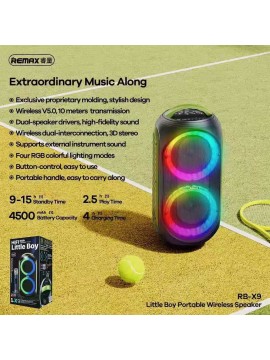 REMAX RB-X9 Little Boy Outdoor Wireless Speaker Black + Green