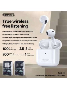 REMAX TWS-10i True Wireless Stereo Music Earbuds Black