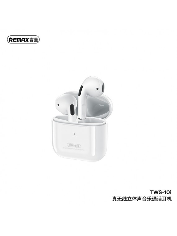 REMAX TWS-10i True Wireless Stereo Music Earbuds White